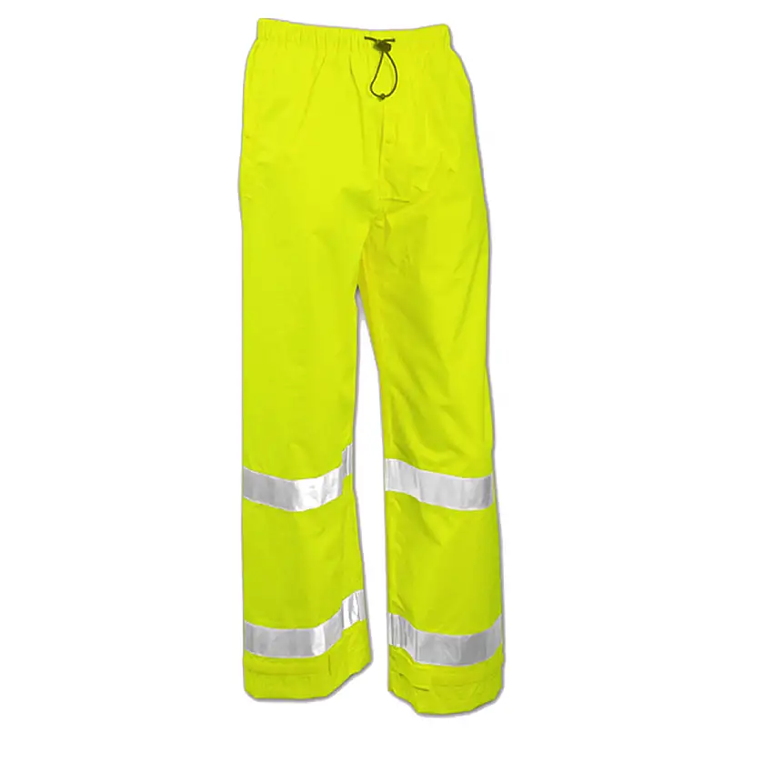 Tingley 4X Fluorescent YellowGreen 32 Vision 7 mil Polyurethane And Polyester Pants With Front Snap