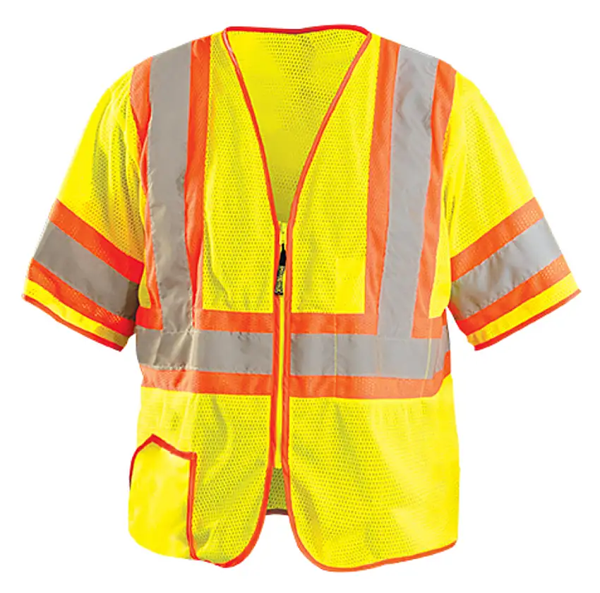 OccuNomix Large HiViz Yellow MeshPolyester Vest