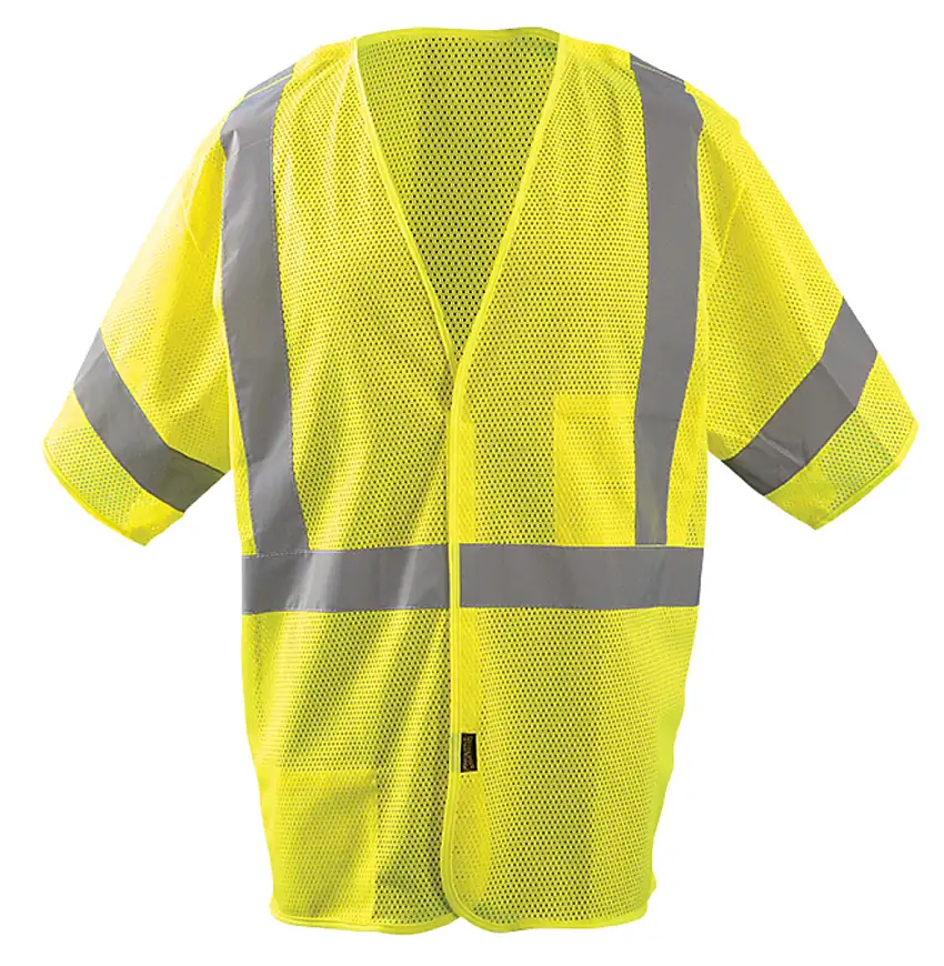 OccuNomix 3X  4X HiViz Yellow MeshPolyester BreakAway Vest