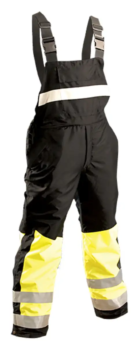 OccuNomix 4X Black And Hi-Vis Yellow Polyester Oxford Overalls/Bib Pants