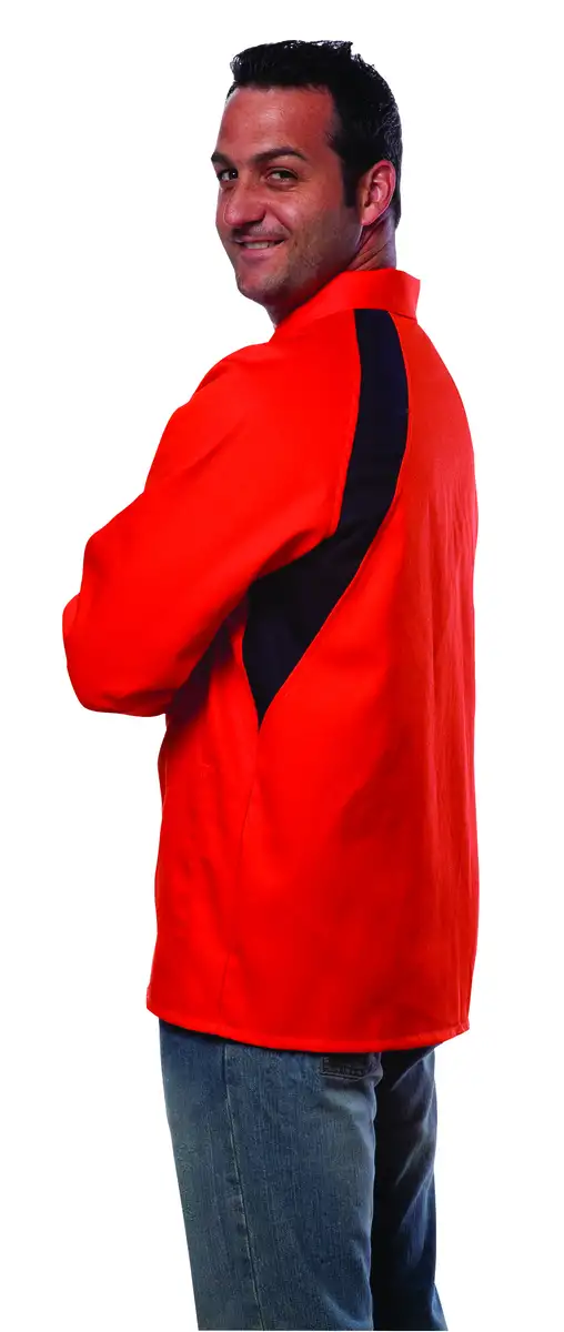 Tillman® 2X Orange Cotton Flame Resistant Jacket With Snap  Closure