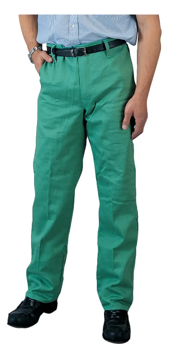 Tillman® 30" X 32" Green Cotton Flame Resistant Pants With Zipper Closure