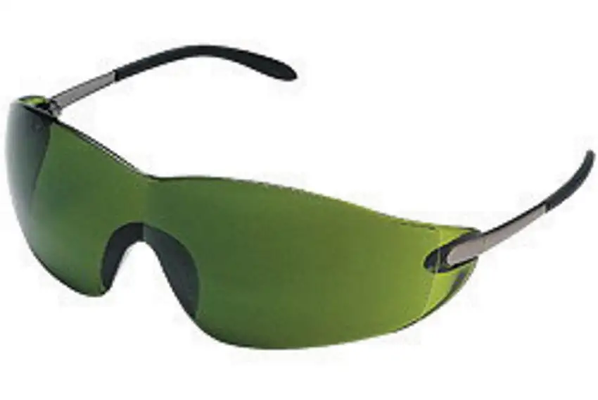MCR Safety® Blackjack® Magnifying Black Safety Glasses With 3 Diopter, Green And IR Filter/Hard Coat Lens