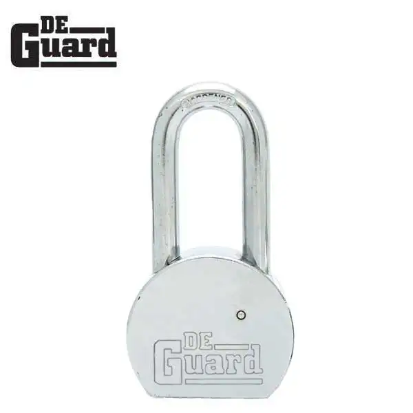 Premium - Solid Iron Body with Nickel Plated Brass - SC1 Keyway - Long Shackle 2 1/8" - Keyed Different