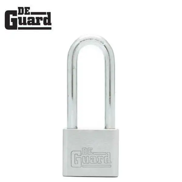 Premium - Nickel Plated Padlock - KW1 Keyway - Long Shackle 2 1/8" - Keyed Different