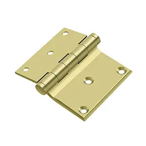 Solid Brass Half Surface Hinge by Deltana