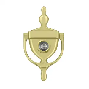 Traditional Door Knocker with Viewer by Deltana