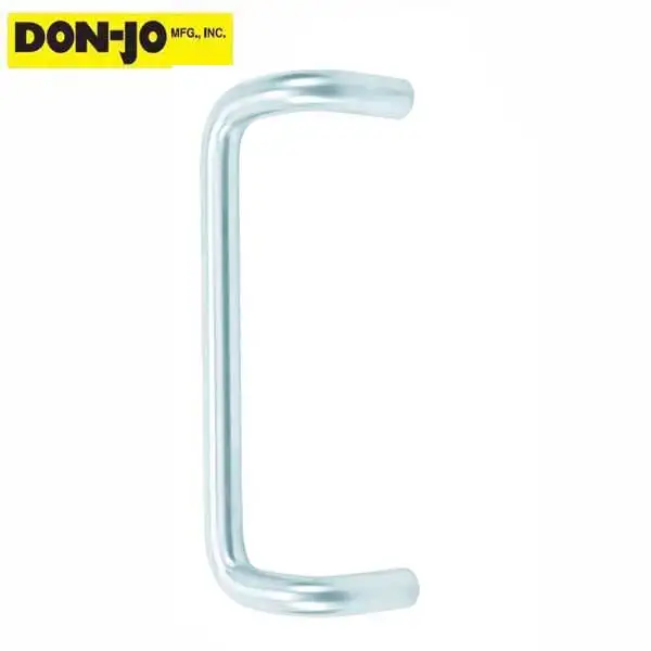 Don-Jo - 1156 - Offset Door Round Pull - 8" CTC - 628 - Satin Aluminum