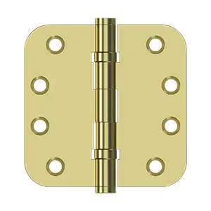Solid Brass 5/8" Radius Ball Bearings Hinge by Deltana