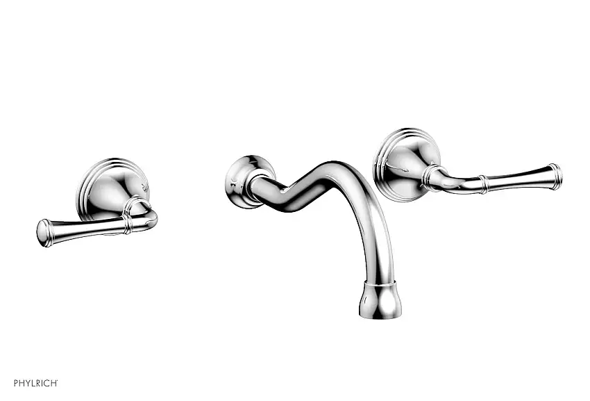 Phylrich 3RING Wall Lavatory Set Straight Lever Handles