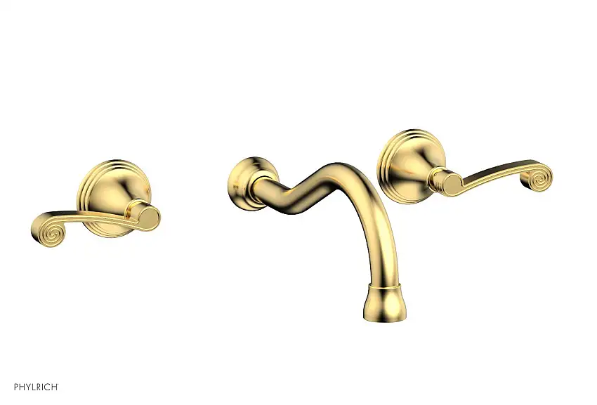 Phylrich 3RING Wall Lavatory Set Curved Lever Handles