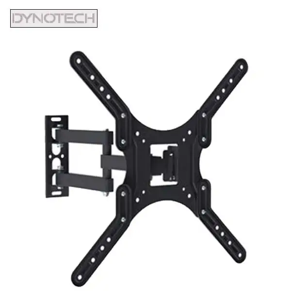 DynoTech - 180100 - Monitor TV Wall Mount - Dual Arm -  Tilt and Swivel - Vesa 400 x 400 - for 23-55” - Up to 66 Ibs