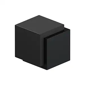 Contemporary Stainless Steel Cube Floor Bumper by Deltana