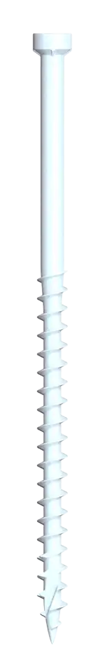 U2 WHITE FINE SCREW 8 x 2-1/2 Bulk 3,500 PCS (E08102500B)