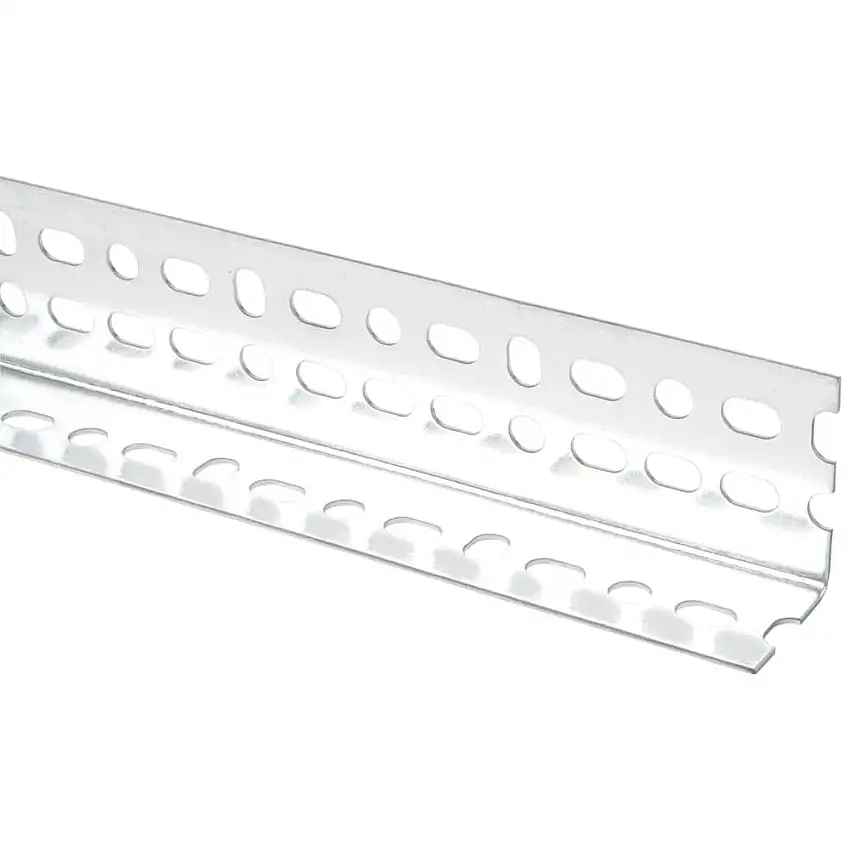 Slot Angle Plated, 2-1/4 in x 1-1/2 in x 3ft