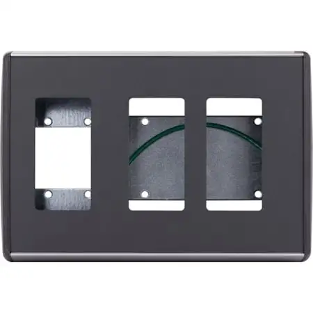 FSR SW-DB-2P1D 3-Gang Device Box with 2 Power and 1 Data for Smart-Way Raceway System