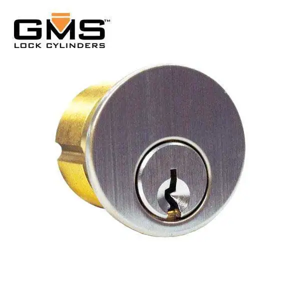 GMS Mortise Cylinder - 1-3/4" - 6-Pin - US26D - Satin Chrome - Sargent LA
