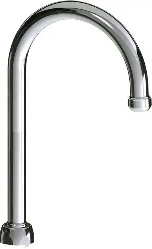 Chicago Faucets GN2AE1JKABCP 5-1/4" Rigid/Swing Gooseneck Spout