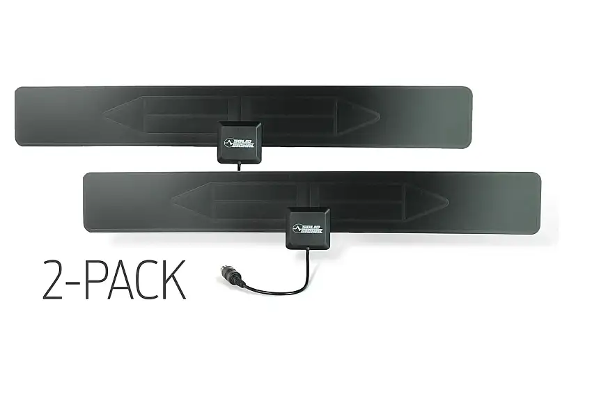 Solid Signal HD-BLADE Slim Flat Indoor HDTV Antenna - 2 Pack (HDBLADE100Vx2)