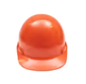 ArcOne HH-T1-OR Safety Slotted Hard Hat | Smooth Dome Type 1 | Chin Strap Ratchet Suspension | Orange