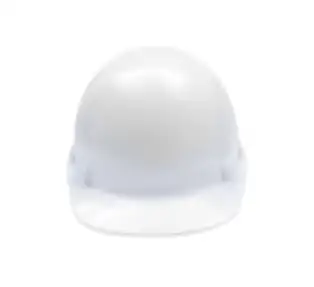 ArcOne HH-T1-WR Safety Slotted Hard Hat | Smooth Dome Type 1 | Chin Strap Ratchet Suspension | White