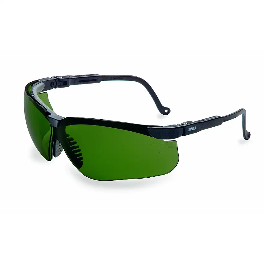 PIP Uvex Genesis  Black Safety Glasses With Green Anti-Fog/IR Filter Lens