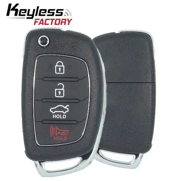 2015-2017 Hyundai Sonata / 4-Button Flip Key / PN: 95430-C1010 / TQ8-RKE-4F16 (AFTERMARKET)