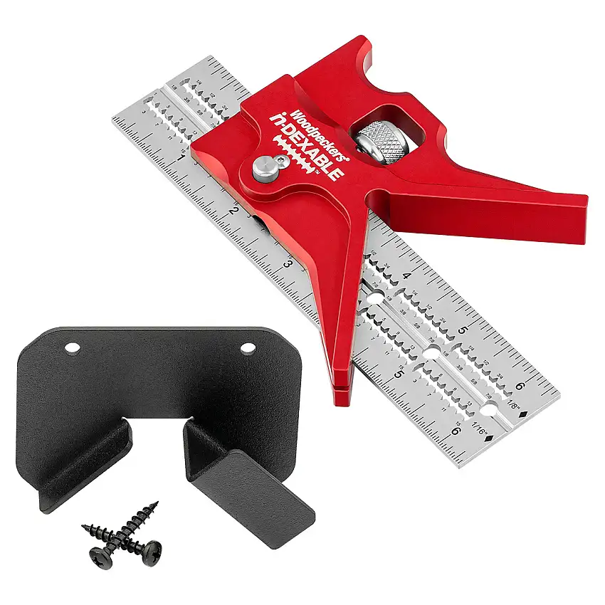 Woodpeckers Mini in-DEXABLE Center Finder with 6" Blade and Rack-It (I-CF6B-I)