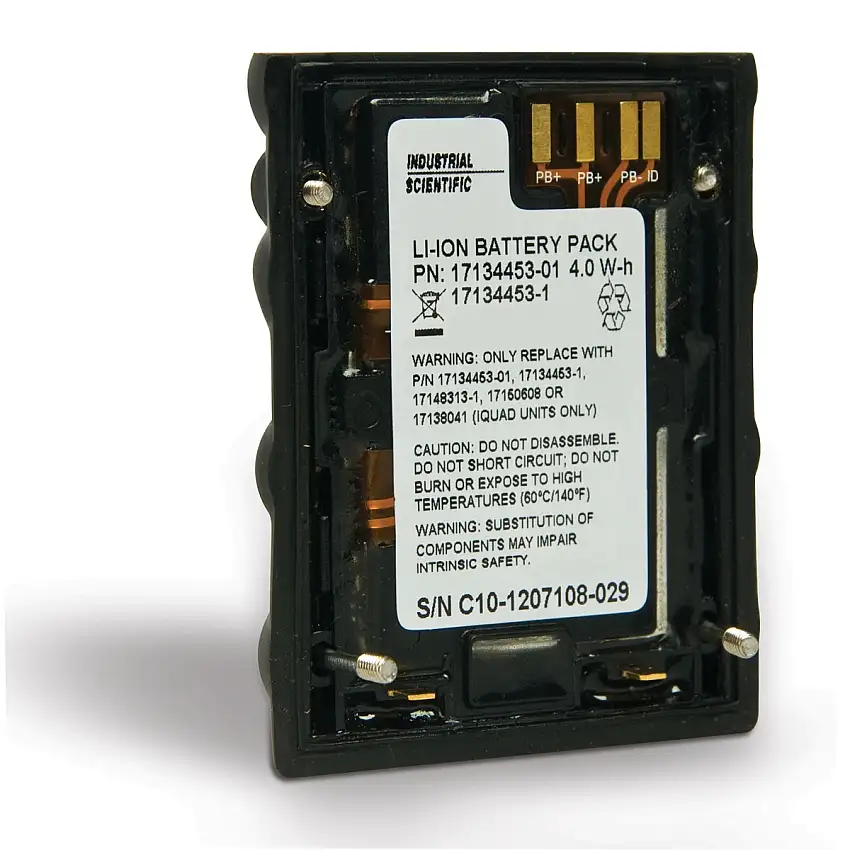 Industrial Scientific 2.5" X 2.1" X 0.7" Battery Pack For Ventis MX4 Portable Multi-Gas Monitor