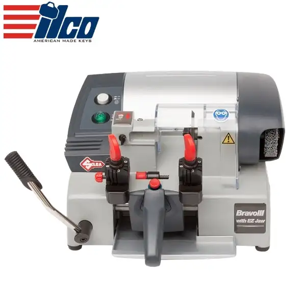 Ilco - Silca Bravo III - Semi-Automatic Cut Key Duplicator w/ EZ-Jaw - 120V