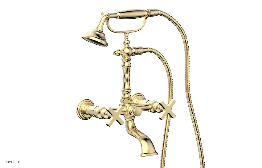 Phylrich HEX MODERN Exposed Tub & Hand Shower Cross Handle