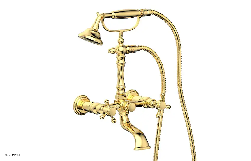 Phylrich HEX TRADITIONAL Exposed Tub & Hand Shower Cross Handle