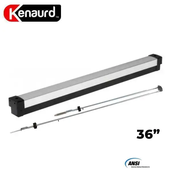 Heavy Duty Narrow Stile - Concealed Vertical Rod Exit Device - Grade 1 - Aluminum Finish - 36"