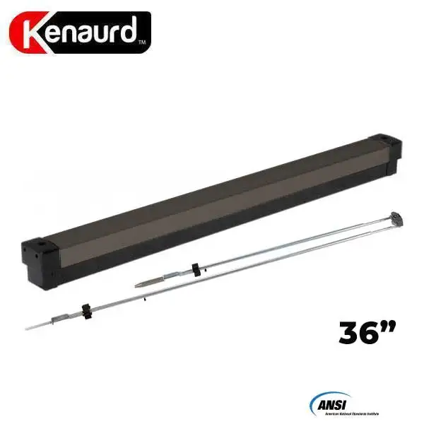 Heavy Duty Narrow Stile - Concealed Vertical Rod Exit Device - Grade 1 - Duranodic Bronze Finish - 36"