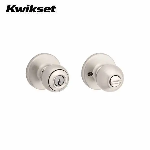 Kwikset - 400P - Polo Knob Set - Round Rose - Satin Nickel - Entrance - SC1 Schlage - Grade 3