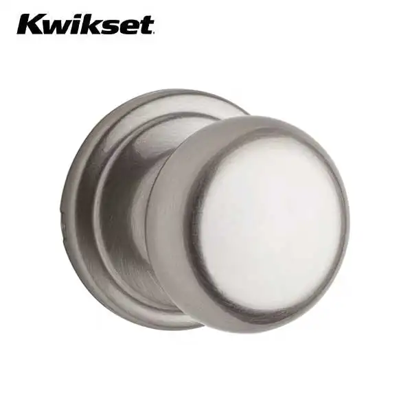 Kwikset - 720H - Hancock Knob Set - Round Rose - 15 - Satin Nickel - Passage - Grade 3