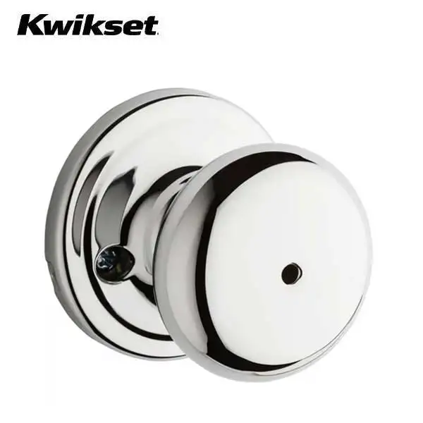 Kwikset - 730H - Hancock Knob Set - Round Rose  - 26 - Polished Chrome - Privacy -  Grade 2