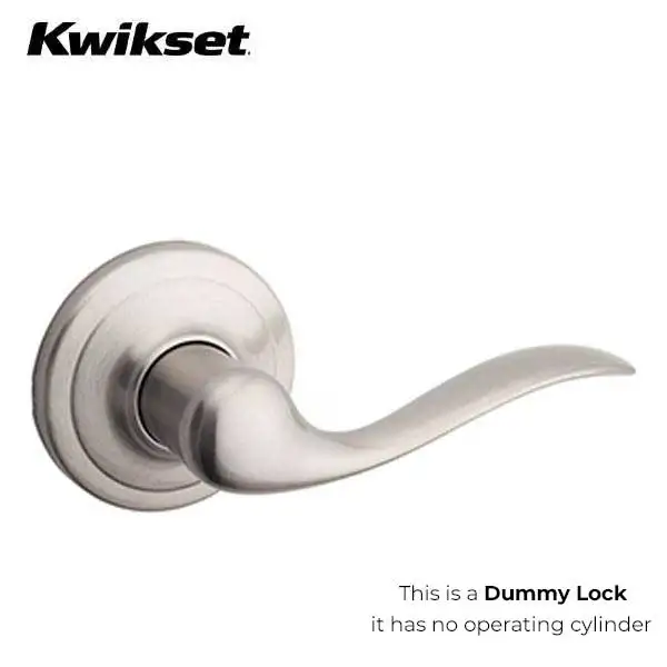 Kwikset - 788TNL - Tustin Lever Set - Round Rose - 15 - Satin Nickel - Half Dummy - Grade 2 - LH