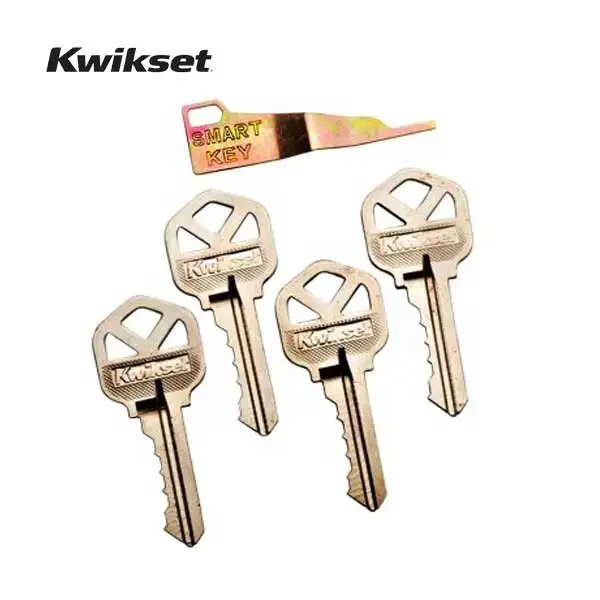 Kwikset - 83335 - SmartKey Rekeying Kit - 4 Cut Keys - Smart Key Locks