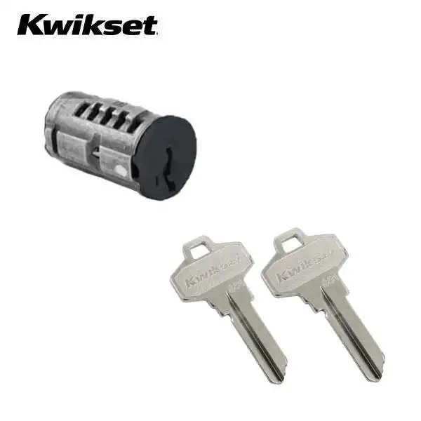 Kwikset - SmartKey SC1 Schlage Cylinder For Half Round Chassis Knobs & Levers - Black Finish
