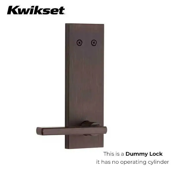 Kwikset - 973HFL- Halifax Interior Lever Pack - Square Full Rose - Dummy Trim For Dummy Handlesets - 11P - Venetian Bronze - Grade 2