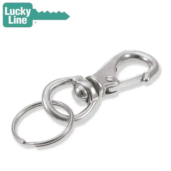 LuckyLine - 44701 - Heavy-Duty Boat Snap - Nickel-Plated Zinc - 1 Pack