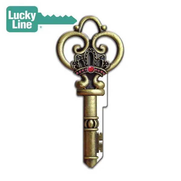 LuckyLine - B146K - Key Shapes - Skeleton Key - Kwikset - KW1 - 5 Pack
