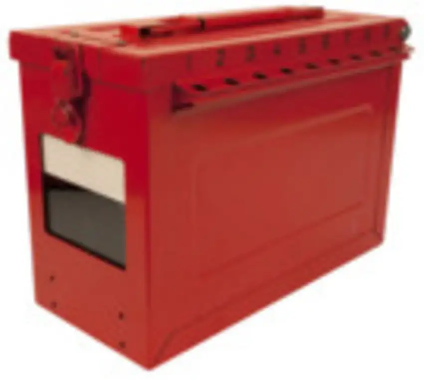 Master Lock  Red Stainless Steel Group Lock Box