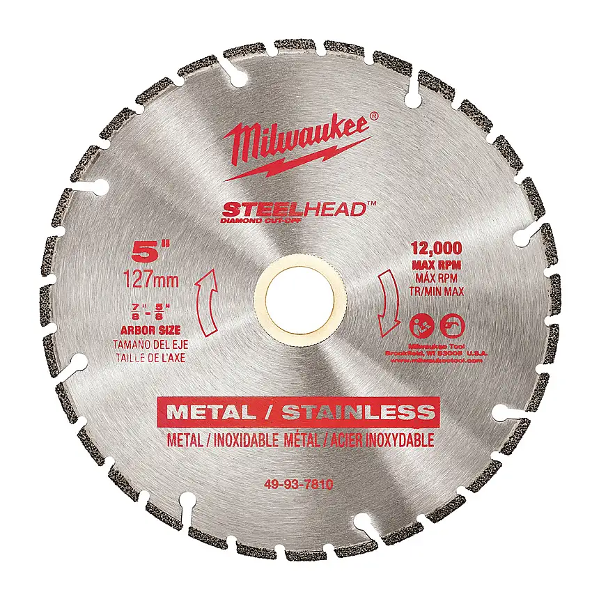 Milwaukee® Steelhead 5" Diamond Cut Off Blade 32 Teeth