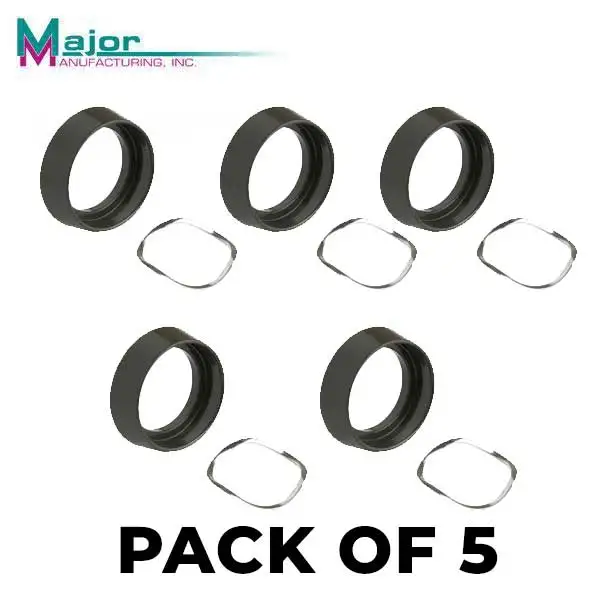 5 x Major Mfg - CGD-5 - Free Spinning - Standard Cylinder Guard - Tapered - 1-3/4" x 1/2" - Duranodic (BUNDLE OF 5)