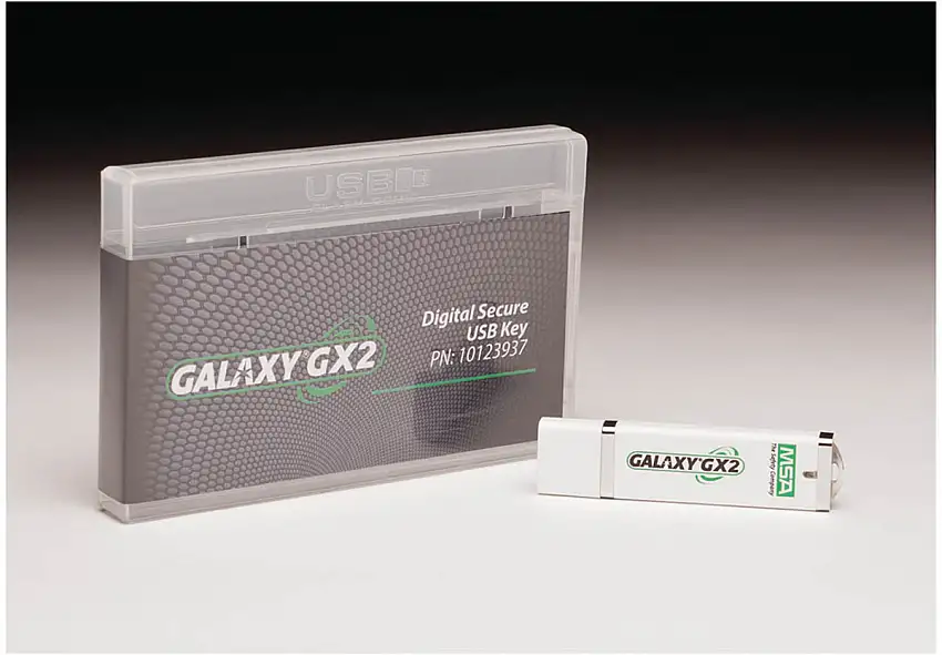 MSA Plastic Galaxy  GX2 Digital Secure USB Key For Galaxy  GX2 Automated Test System