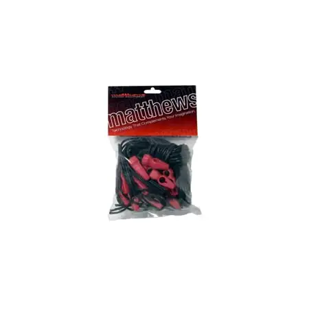 Matthews Matth-Ties for Securing Butterflies and Overheads to Frames- Black - 20 Pack