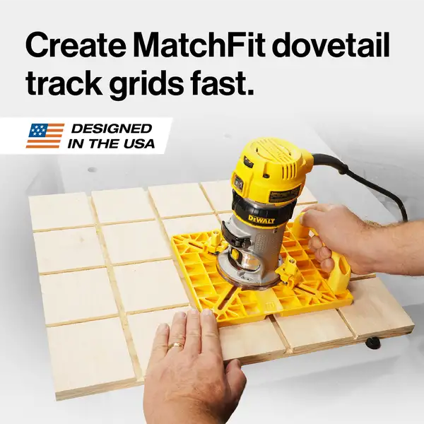 Microjig MATCHFIT Grid Routing Guide (Base, Relief Bit, Dovetail Bit, 1/4"" Shank Only) (MFRG-400-025)