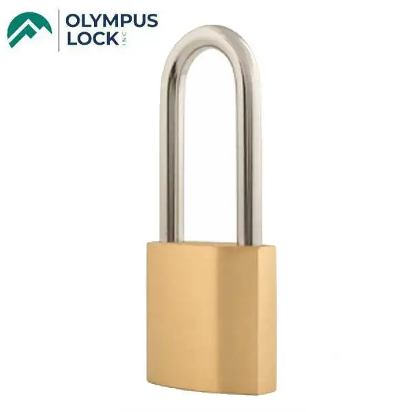Olympus - CRB200 - Box Brass Padlock - Corbin / Russwin IC Cylinders - 2" Width -  2-21/32”  Shackle